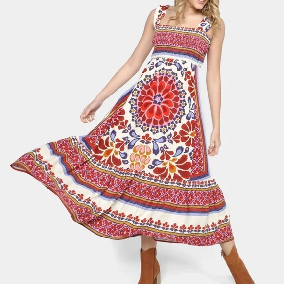 FARM Rio Multicolor Floral Maxi Dress - Picture 3 of 14